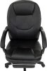 Кресло руководителя Бюрократ CH-868N-F черный эко.кожа крестов. пластик подст.для ног