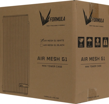 Корпус Formula Air Mesh G1 белый без БП mATX 1x80mm 2xUSB2.0 1xUSB3.1 audio