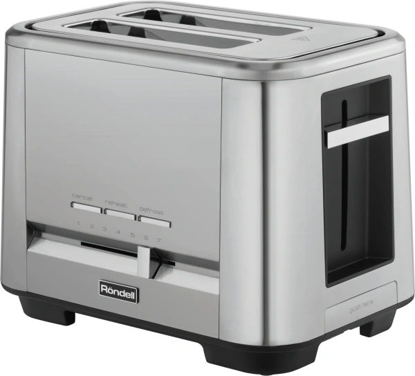 Тостер Rondell RDE-1200 1000Вт серебристый