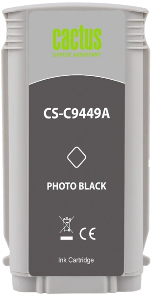 Картридж струйный Cactus CS-C9449A №70 черный (130мл) для HP DJ Z3100