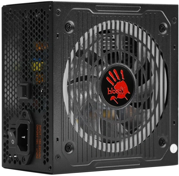 Блок питания Bloody ATX 700W BD-PS700W 80 PLUS WHITE (20+4pin) APFC 120mm fan color LED 6xSATA RTL