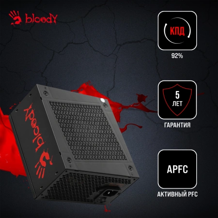 Блок питания Bloody ATX 1250W BD-PS1250P 80+ platinum (20+4pin) APFC 140mm fan 12xSATA Cab Manag RTL