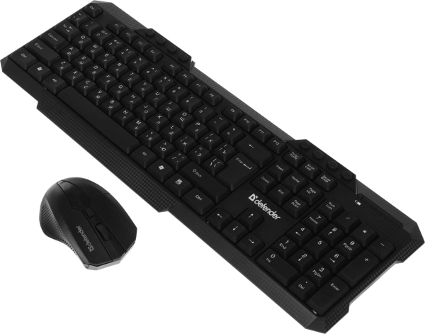 Клавиатура + мышь Defender Jakarta C-805 клав:черный мышь:черный USB беспроводная Multimedia (45804)