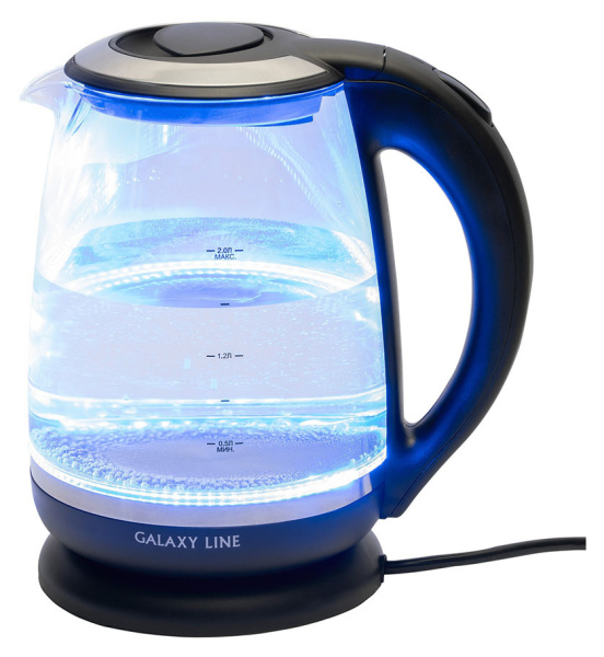 Чайник электрический Galaxy Line GL 0559 2л. 2200Вт черный (корпус: стекло)