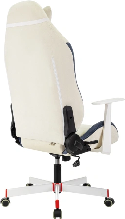 Кресло игровое A4Tech Bloody GC-830 белый с подголов. крестов. пластик белый пластик черный/белый