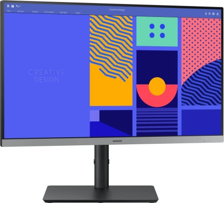 Монитор Samsung 24" S24C430GAIXCI черный IPS LED 4ms 16:9 HDMI матовая HAS Piv 1000:1 250cd 178гр/178гр 1920x1080 100Hz VGA FHD USB 4.8кг