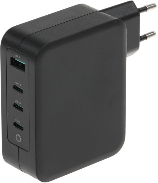 Блок питания TopON TOP-GaN-130WB автоматический 130W 5V-20V 5A 4xUSB от бытовой электросети LED индикатор