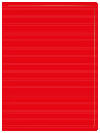 Папка с 80 прозр.вклад. Бюрократ DeLuxe DLVBOX80RED A4 пластик 0.7мм красный в коробе