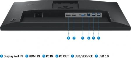 Монитор Samsung 24" S24C430GAIXCI черный IPS LED 4ms 16:9 HDMI матовая HAS Piv 1000:1 250cd 178гр/178гр 1920x1080 100Hz VGA FHD USB 4.8кг