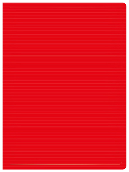 Папка с 80 прозр.вклад. Бюрократ DeLuxe DLVBOX80RED A4 пластик 0.7мм красный в коробе