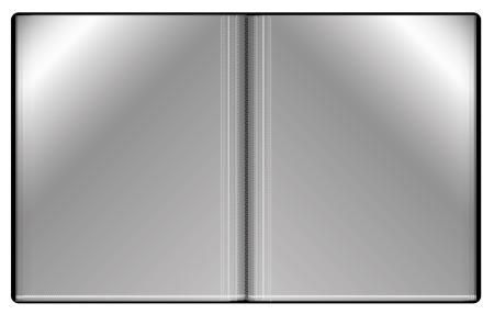 Папка с 100 прозр.вклад. Бюрократ -BPVN100BLCK A4 пластик 0.8мм торц.карм с бум. встав черный