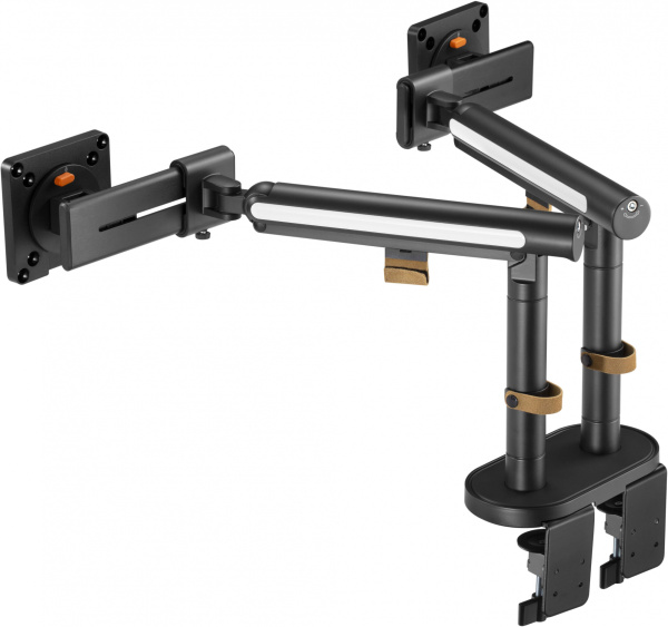 Кронштейн для мониторов Ultramounts UM727B черный 17"-32" макс.9кг крепление к столешнице поворот и