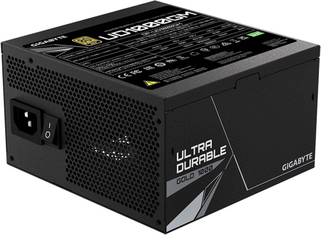 Блок питания Gigabyte ATX 1000W GP-UD1000GM 80+ gold (24+4+4pin) APFC 120mm fan 8xSATA Cab Manag RTL