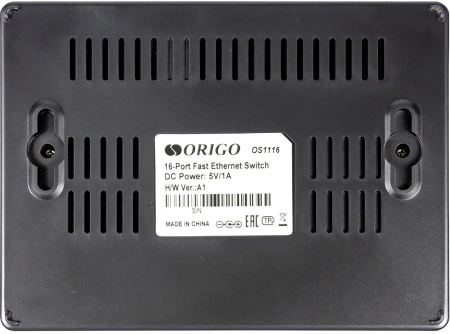 Коммутатор Origo OS1116 OS1116/A1A (L2) 16x100Мбит/с неуправляемый