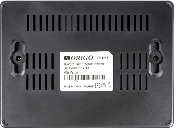 Коммутатор Origo OS1116 OS1116/A1A (L2) 16x100Мбит/с неуправляемый