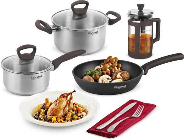 Половник для первых блюд Rondell Ginger Chocolate RD-1535 коричневый упак.:картонная подложка