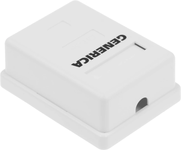 Розетка ITK Generica CS2-1C5EU-12-G настенная 49.2x65.5x25.2мм RJ45 пластик белый (упак.:1шт)