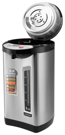 Термопот Starwind STP5401 6л. 800Вт черный/серебристый