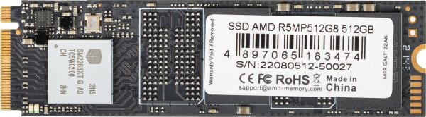 Накопитель SSD AMD PCI-E 3.0 x4 512Gb R5MP512G8 Radeon M.2 2280