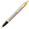 Ручка шариков. Parker IM Core K321 (CW1931670) Brushed Metal GT M син. черн. подар.кор.