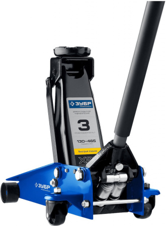Домкрат Зубр Профессионал X80 подкатной гидравлический синий (43050-3_Z01)