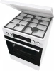 Плита Комбинированная Gorenje GKS6C71WF белый (металлическая крышка) реш.чугун