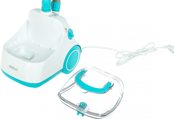 Отпариватель напольный Kitfort КТ-957 1500Вт белый/бирюзовый