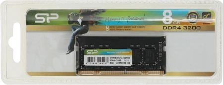 Память DDR4 8GB 3200MHz Silicon Power SP008GBSFU320X02 RTL PC4-25600 CL22 SO-DIMM 260-pin 1.2В single rank Ret