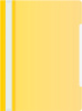 Папка-скоросшиватель Бюрократ Economy -PSE20YEL A4 прозрач.верх.лист пластик желтый