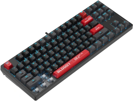 Клавиатура A4Tech Bloody AT87 механическая черный/красный USB for gamer LED (AT87)