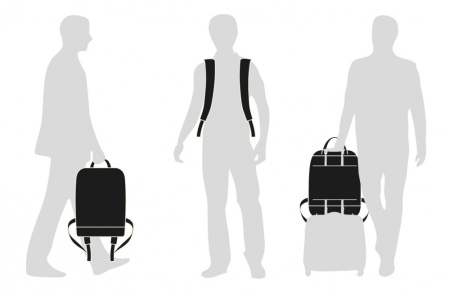 Рюкзак Moleskine CLASSIC (ET76UBKBK) 32x42x11см эко-кожа черный