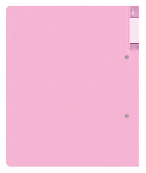 Папка на 2-х D-кольцах Бюрократ Gems GEM0812/2RPIN A4 пластик 0.7мм кор.32мм торц.карм с бум. встав розовый аметист