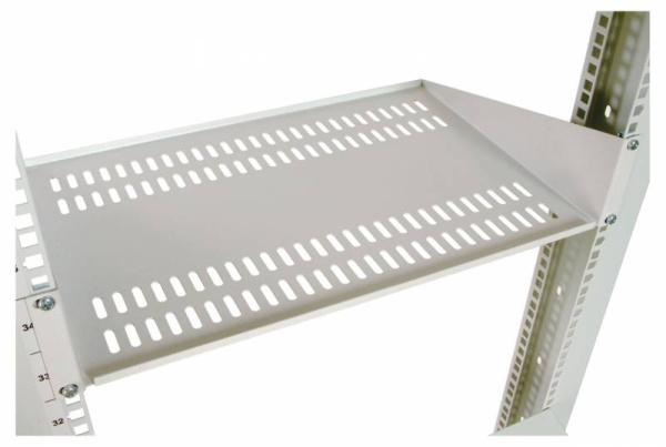 Полка стационарная ЦМО МС-40 2U нагр.:15кг. 19" 400мм серый (упак.:1шт)