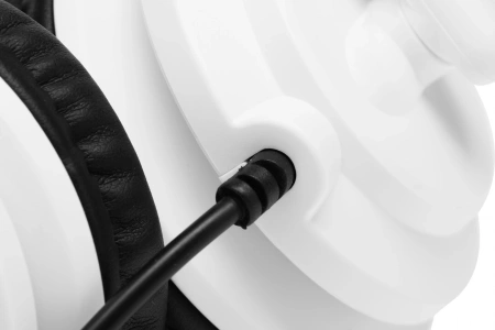 Наушники с микрофоном A4Tech HS-10 черный/белый 2м накладные оголовье (HS-10/3.5MM PLUG/BLACK + WHITE)