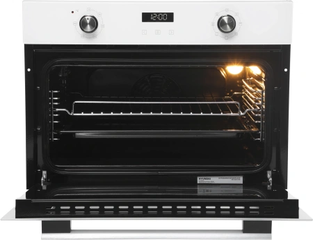 Духовой шкаф Электрический Hyundai HEO 64512 WG стекло белое