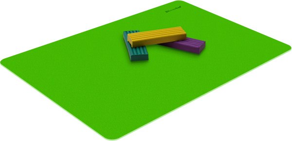 Доска для лепки Silwerhof 957009 Neon прямоугольная A4 пластик 1мм зеленый