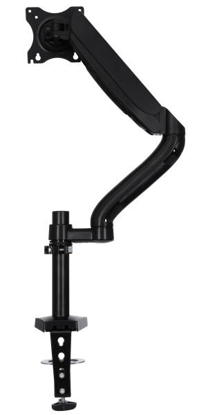 Кронштейн для мониторов ЖК Buro M10 черный 17"-27" макс.9кг крепление к столешнице поворот и наклон