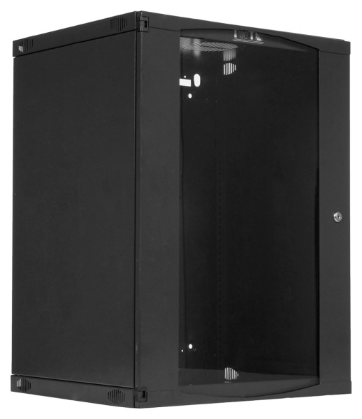 Шкаф коммутационный Lanmaster Next (TWT-CBWNG-9U-6X6-BK) настенный 9U 550x600мм пер.дв.стекл 60кг черный 19.5кг 494мм