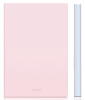 Блокнот Deli EN140LPINK A5 210х143мм искусст. кожа 96л линейка мягкая обложка розовый