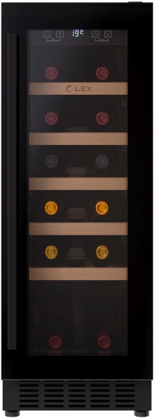 Винный шкаф Lex LWD3020BL 1-нокамерн. черный
