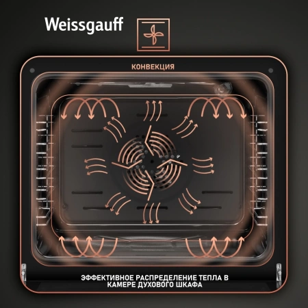 Духовой шкаф Электрический Weissgauff EOV 29 PDB Black Edition черный