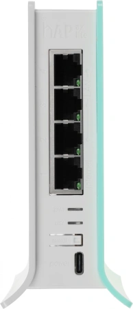 Роутер беспроводной MikroTik hAP ax lite (L41G-2AXD) AX600 10/100/1000BASE-TX голубой