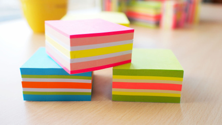 Блок самоклеящийся бумажный Stick`n 21538 76x76мм 400лист. 70г/м2 неон+пастель 6цв.в упак.