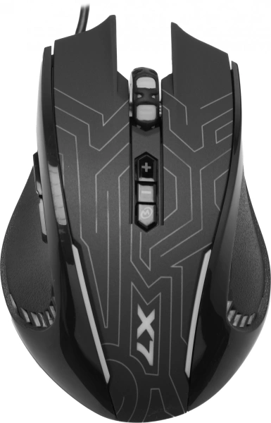 Мышь A4Tech X87 черный оптическая (2400dpi) USB (8but)