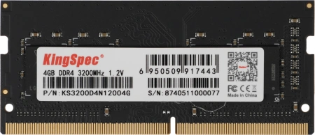 Память DDR4 4GB 3200MHz Kingspec KS3200D4N12004G RTL PC4-25600 CL17 SO-DIMM 288-pin 1.2В dual rank R