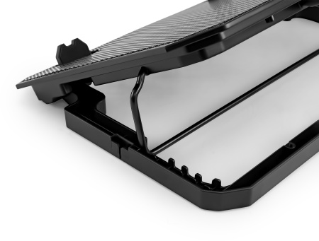 Подставка для ноутбука Buro BU-LCP150-B213 15"335x265x22мм 74.35дБ 1xUSB 2x 140ммFAN 480г металлическая сетка/пластик черный