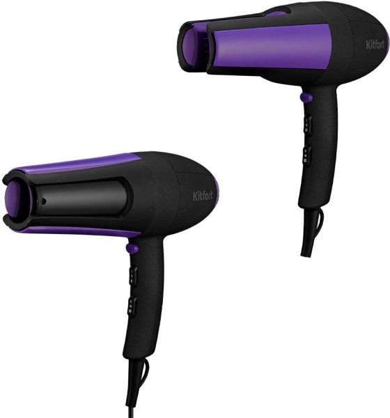 Фен Kitfort КТ-3232-1 2000Вт черный/фиолетовый