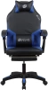 Кресло игровое Оклик Cooldown черный/синий сиденье черный/синий искусст.кожа/сетка с подголов. крест