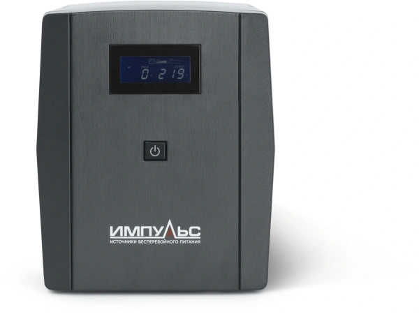 Источник бесперебойного питания Импульс Юниор Смарт 1200 720Вт 1200ВА черный