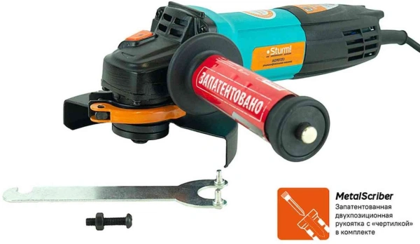 Углошлифовальная машина Sturm! AG9012TJ 1000Вт 10000об/мин рез.шпин.:M14 d=125мм